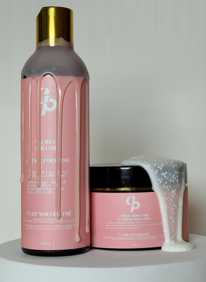 NOS CRÈMES BEST SELLERS SONT DE RETOUR Crème poitrine et crème Fesses&Hanches  (formule concentré de 7% de Volufiline )