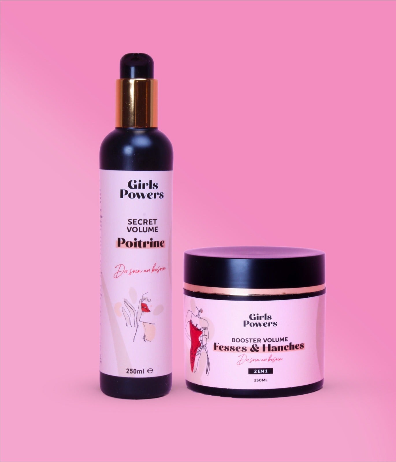 Rupture de stock De retour le 25 juin Crème poitrine et crème Fesses&Hanches  (Anciene formule concentré de 7% en Volufiline )