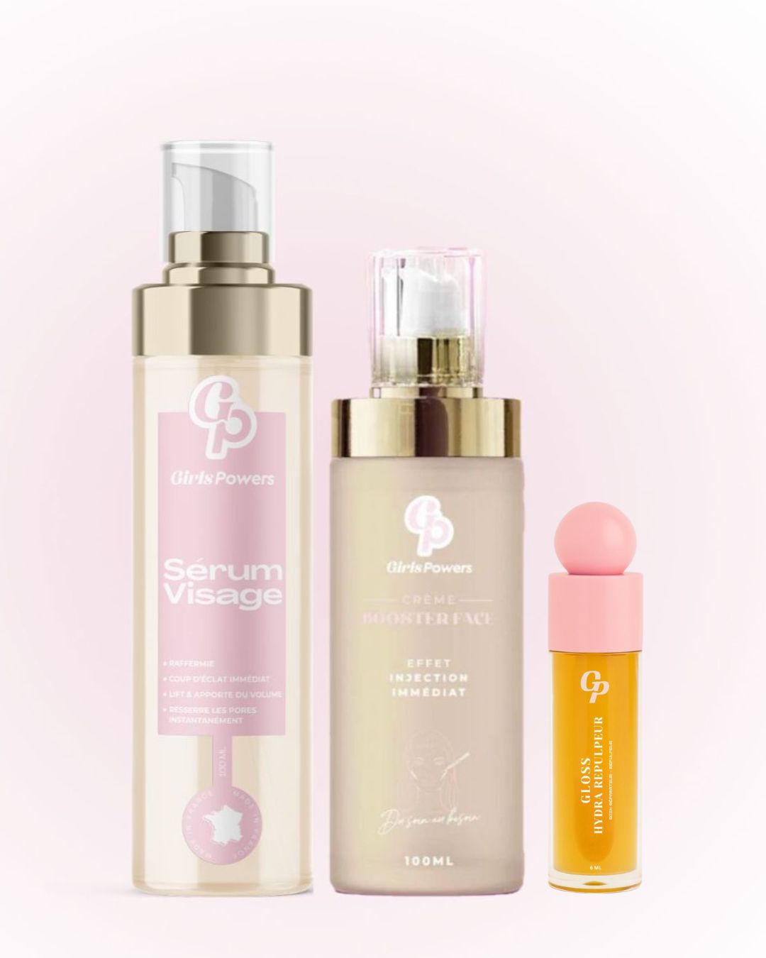 Pack 3 produit 1 sérum peau sensible + 1 sérum peau normal + 1 gloss hydra Repulpeur